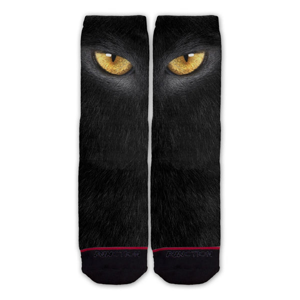 Function - Cat Eyes Black Fur Fashion Socks