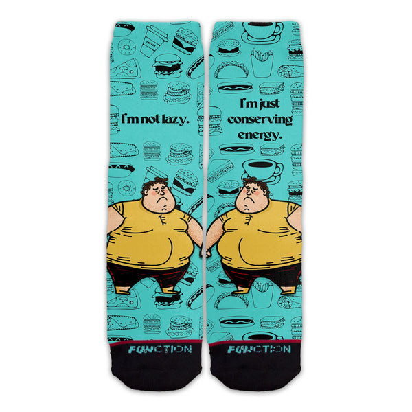 Function - I'm Not Lazy I'm Conserving Energy Socks