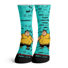 Function - I'm Not Lazy I'm Conserving Energy Socks