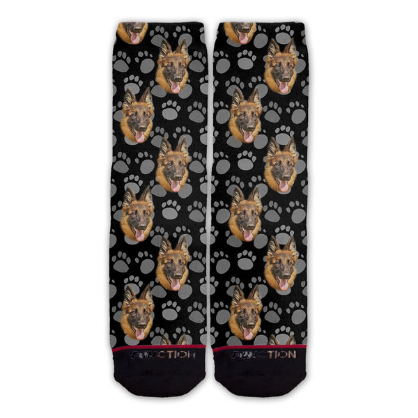 Function - German Shepherd Dog Face Fashion Socks Pattern