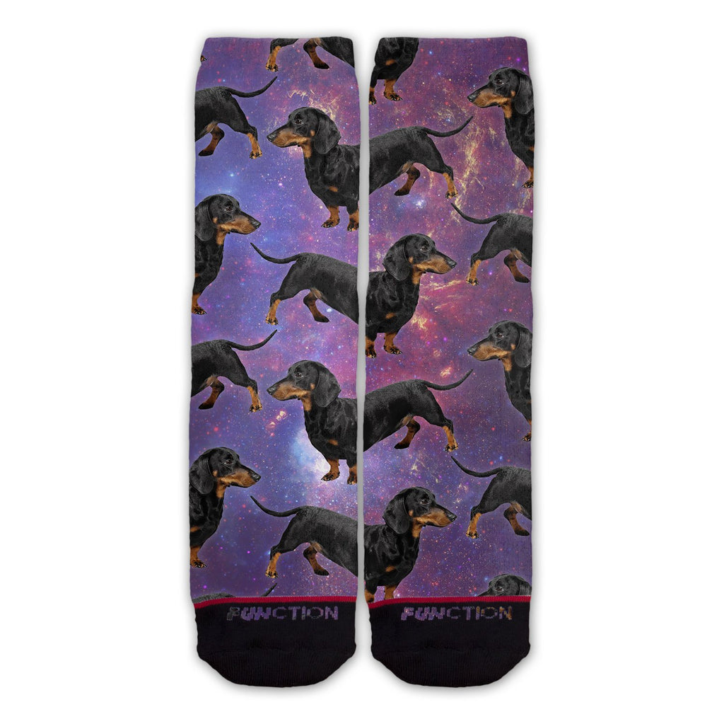 Function - Dachshunds in Space Pattern Fashion Socks