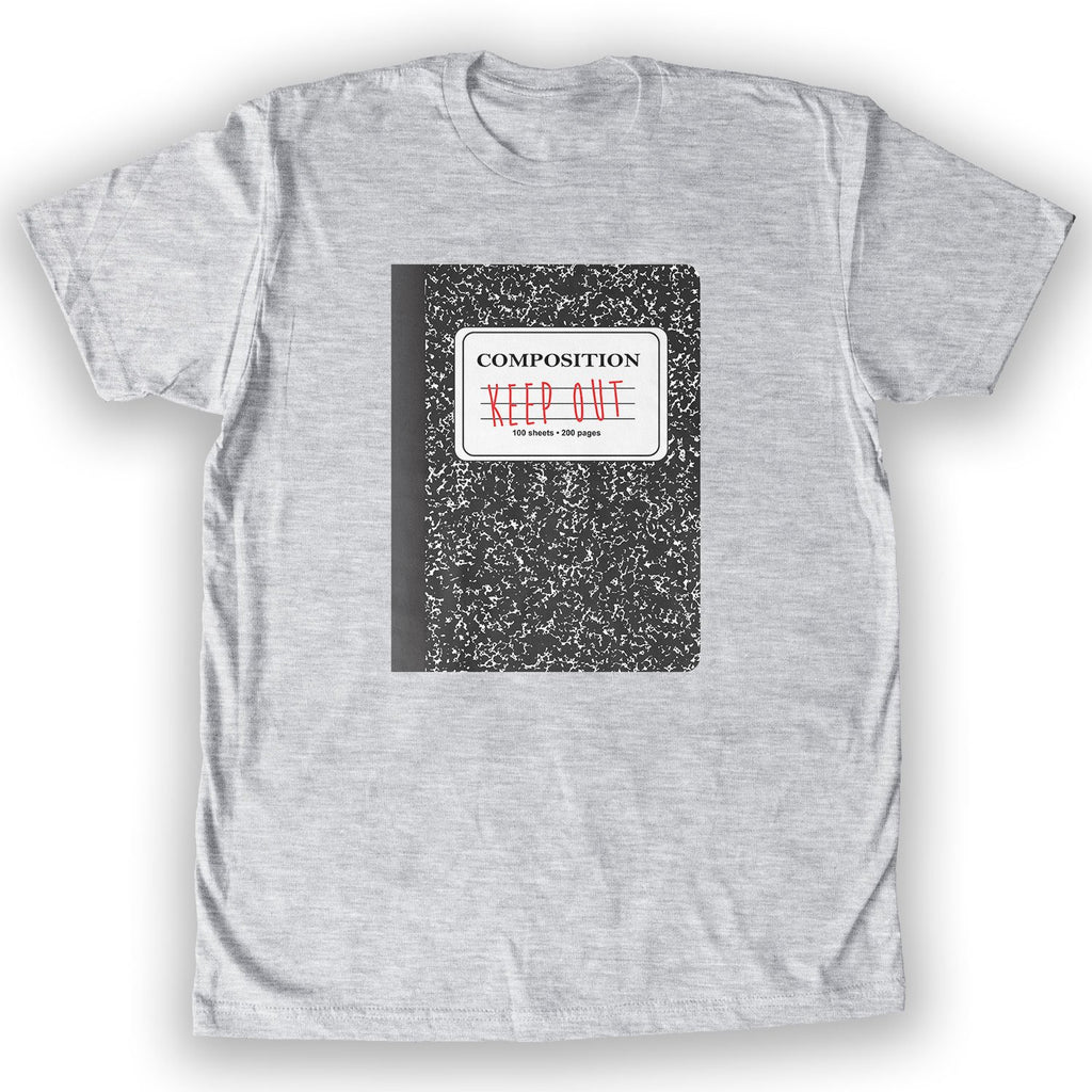 Function - Keep Out Composition Notebook Men's Fashion T-Shirt