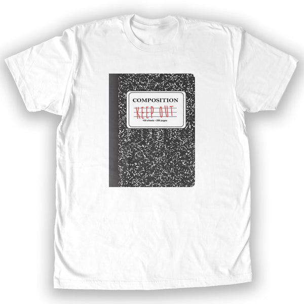 Function - Keep Out Composition Notebook Men's Fashion T-Shirt