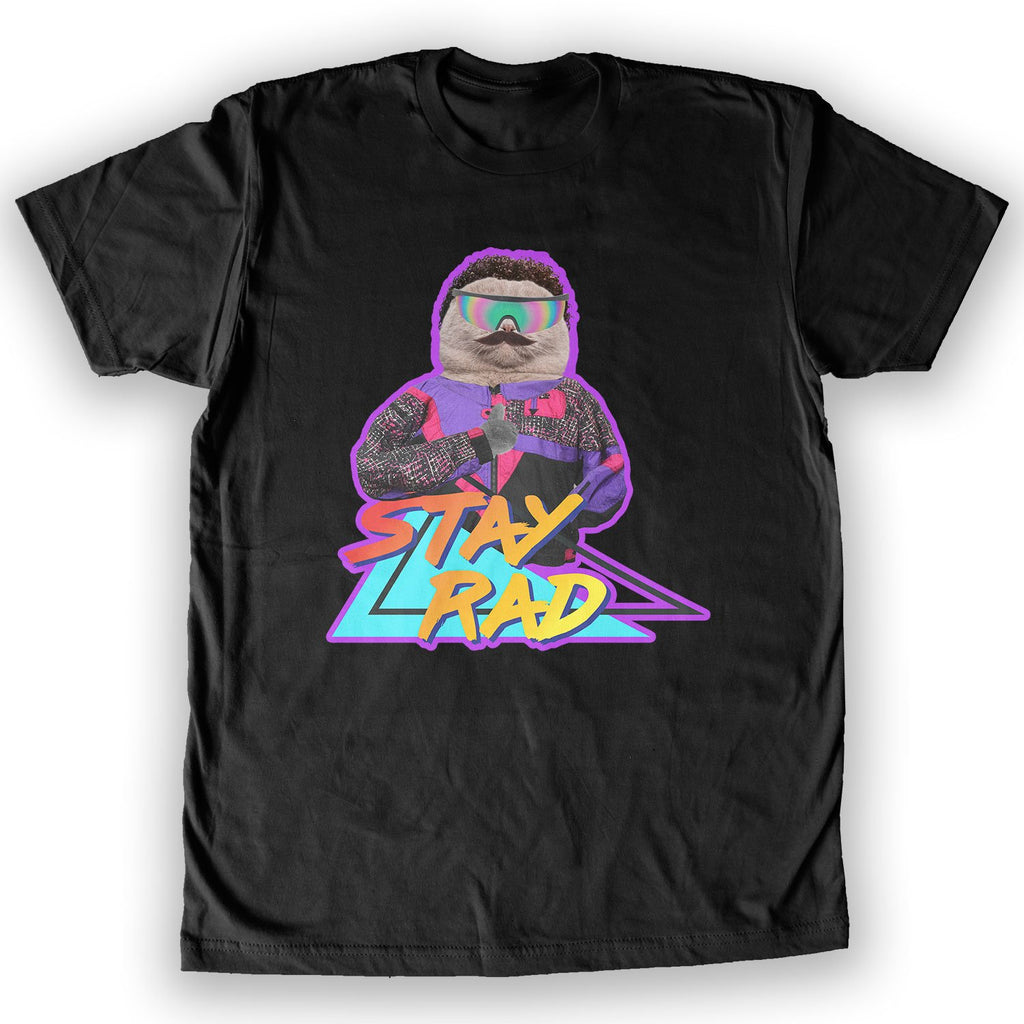 Function - Stay Rad 80's Cat Men's Fashion T-Shirt