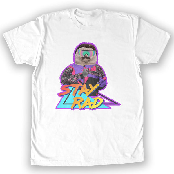 Function - Stay Rad 80's Cat Men's Fashion T-Shirt