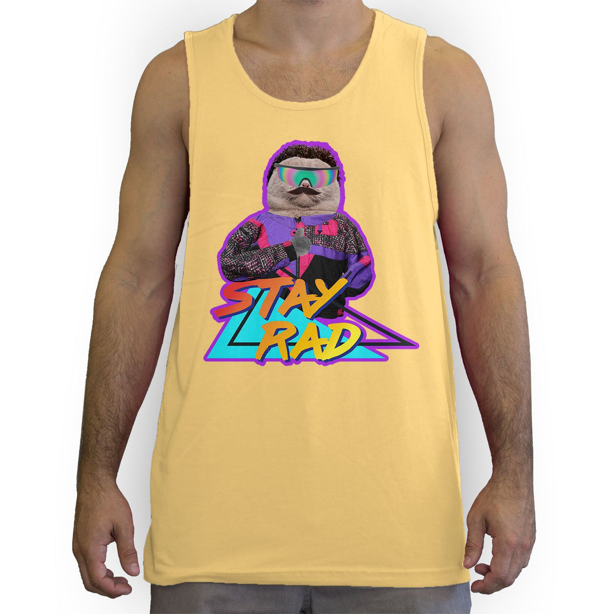 Function - Stay Rad 80's Cat Men's Fashion Tank Top – Function Socks