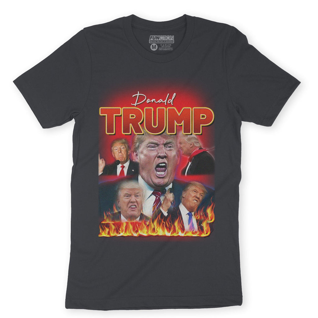 Function - Donald Trump Rap Bootleg Vintage Funny Faces Republican Democrat Streetwear Adult Fashion T-Shirt
