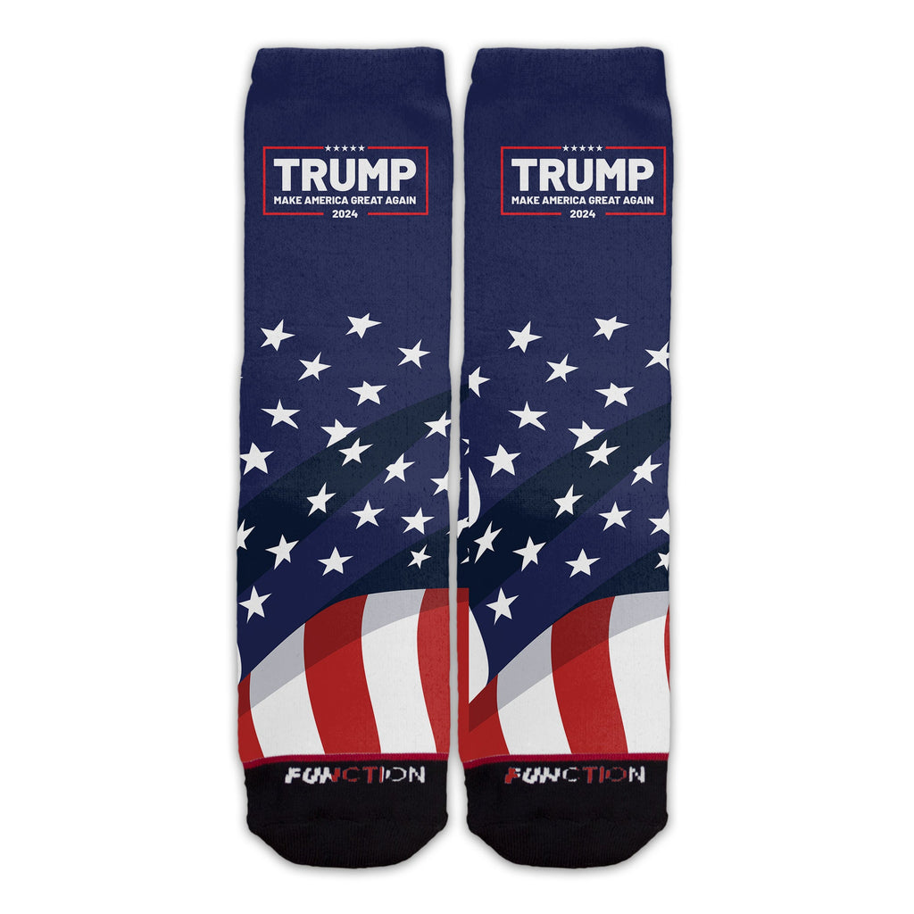 Function - Trump Make America Great Again 2024 Adult Crew Socks