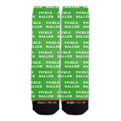 Function - Pickle Baller Repeating Text Pattern Socks