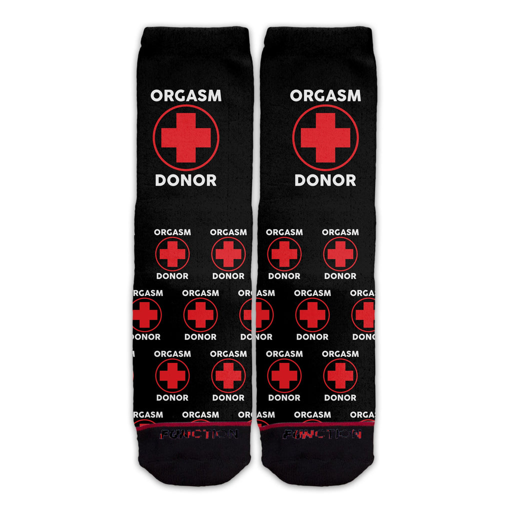 Function - Orgasm Donor Black Adult Unisex Socks