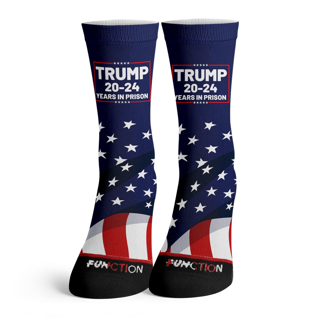 Function - Donald Trump 20-24 Years in Prison/Jail Funny Socks