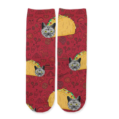 Function - Kids Cute Funny Cat Novelty Crew Socks Taco Cat