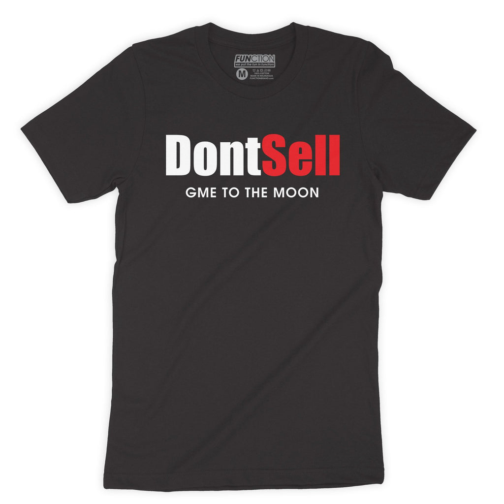 Function - Don't Sell GME To The Moon Black T-shirt