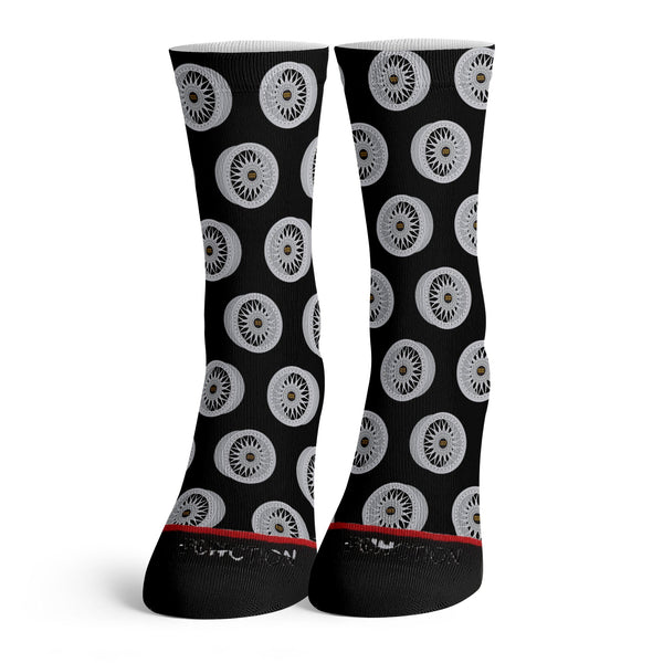 Function - 3 Piece Wheels Pattern Socks