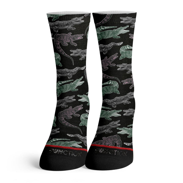 Function - Alligator Halftone Camo Pattern Adult Socks