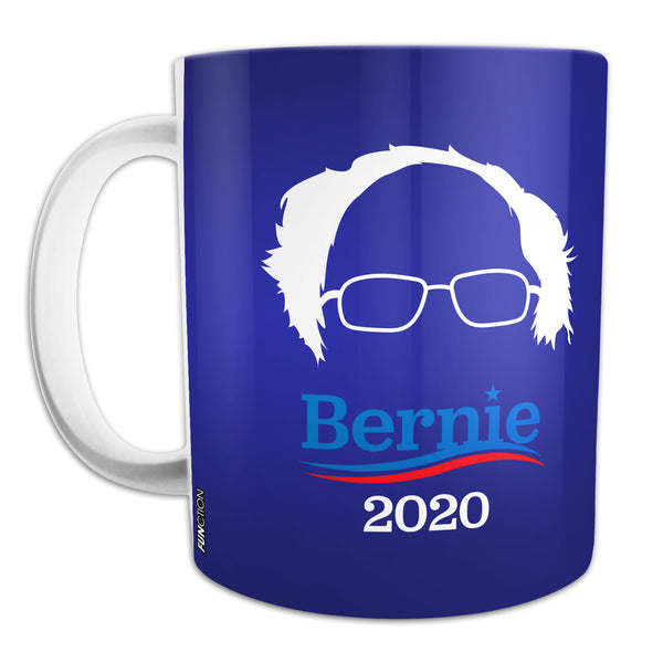 Function - Bernie Sanders 2020 Silhouette Hair 11 oz Ceramic Coffee Mug