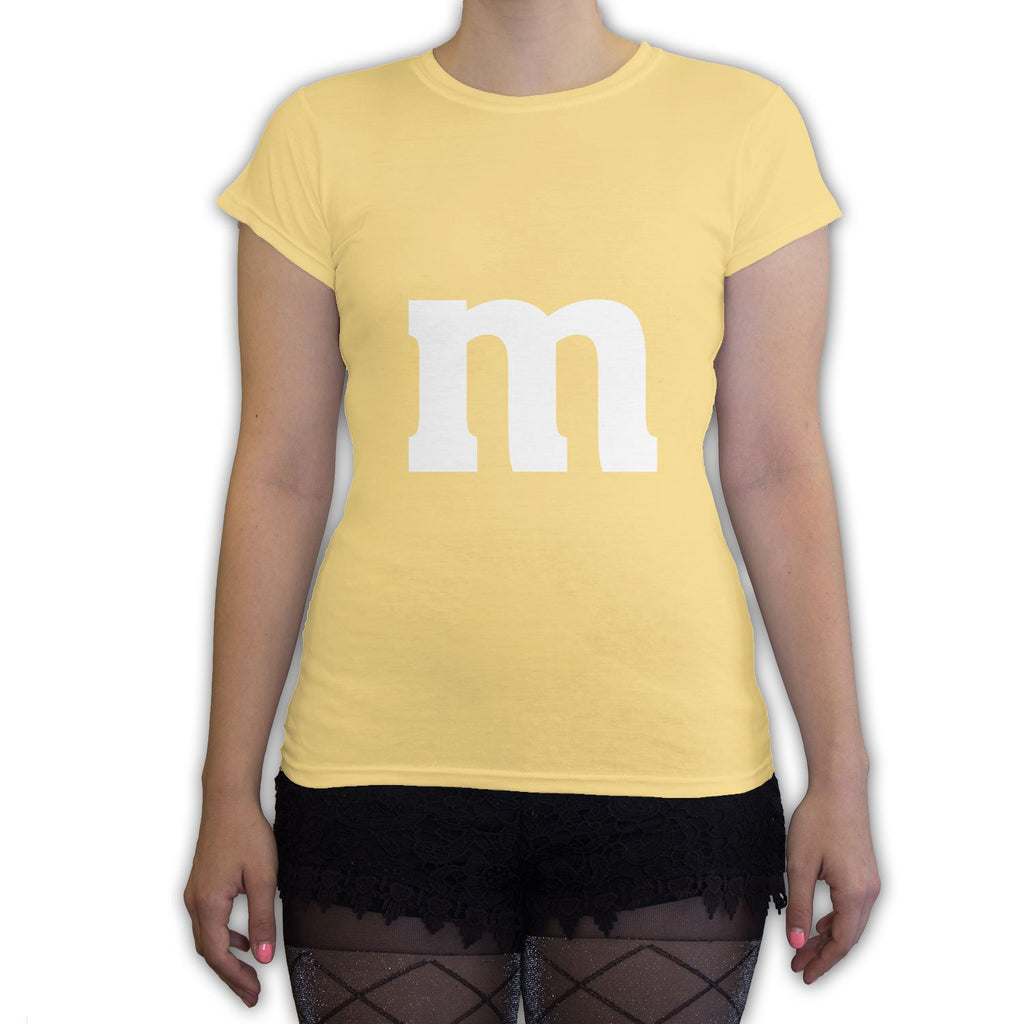 Function -  M Candy Costume  Women's Fashion T-Shirt Yellow