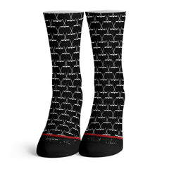 Function - Men's Crossed Hockey Sticks Socks
