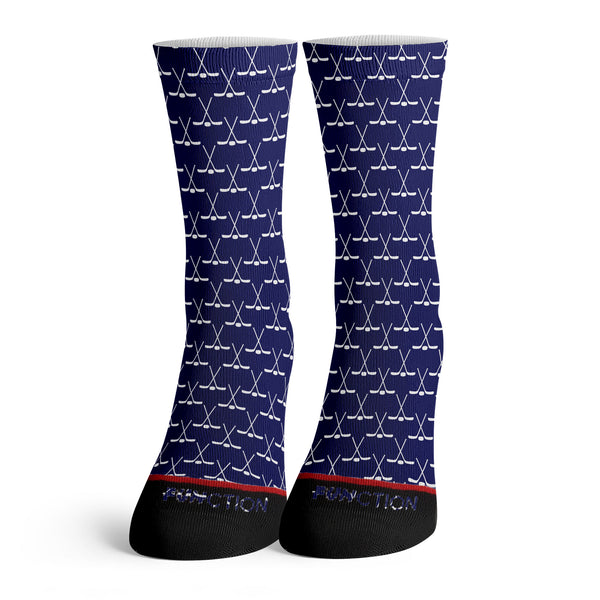 Function - Men's Crossed Hockey Sticks Socks
