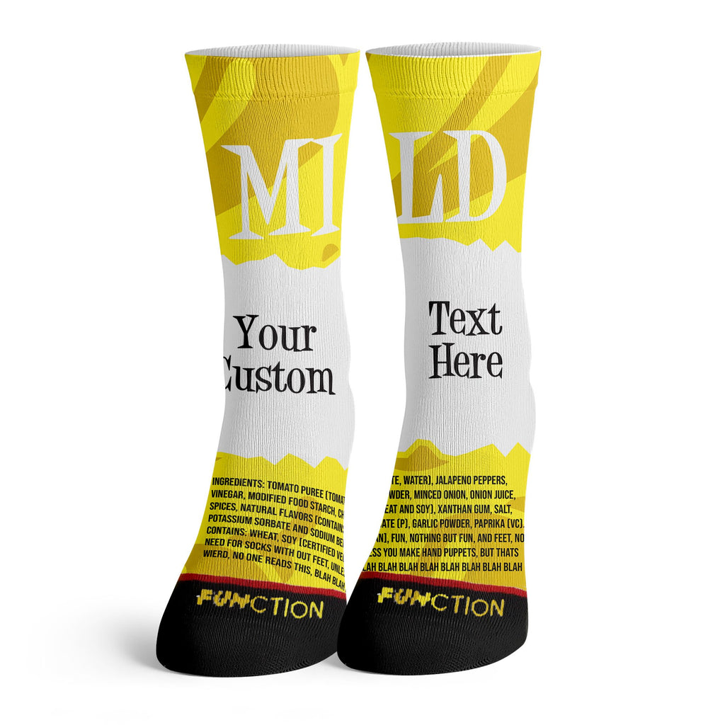 Function - Custom Text Mild Sauce Socks