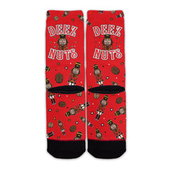 Function - Deez Nuts Nutcracker Pattern Adult Unisex Crew Socks Christmas Pattern