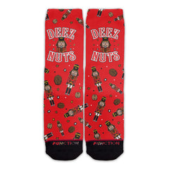 Function - Deez Nuts Nutcracker Pattern Adult Unisex Crew Socks Christmas Pattern