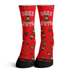 Function - Deez Nuts Nutcracker Pattern Adult Unisex Crew Socks Christmas Pattern