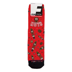Function - Deez Nuts Nutcracker Pattern Adult Unisex Crew Socks Christmas Pattern