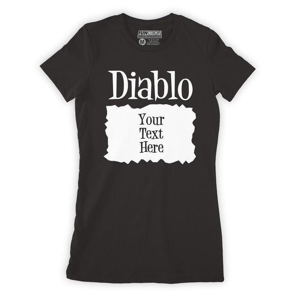 Function - CUSTOM TEXT DIABLO Sauce Costume Fashion T-Shirt