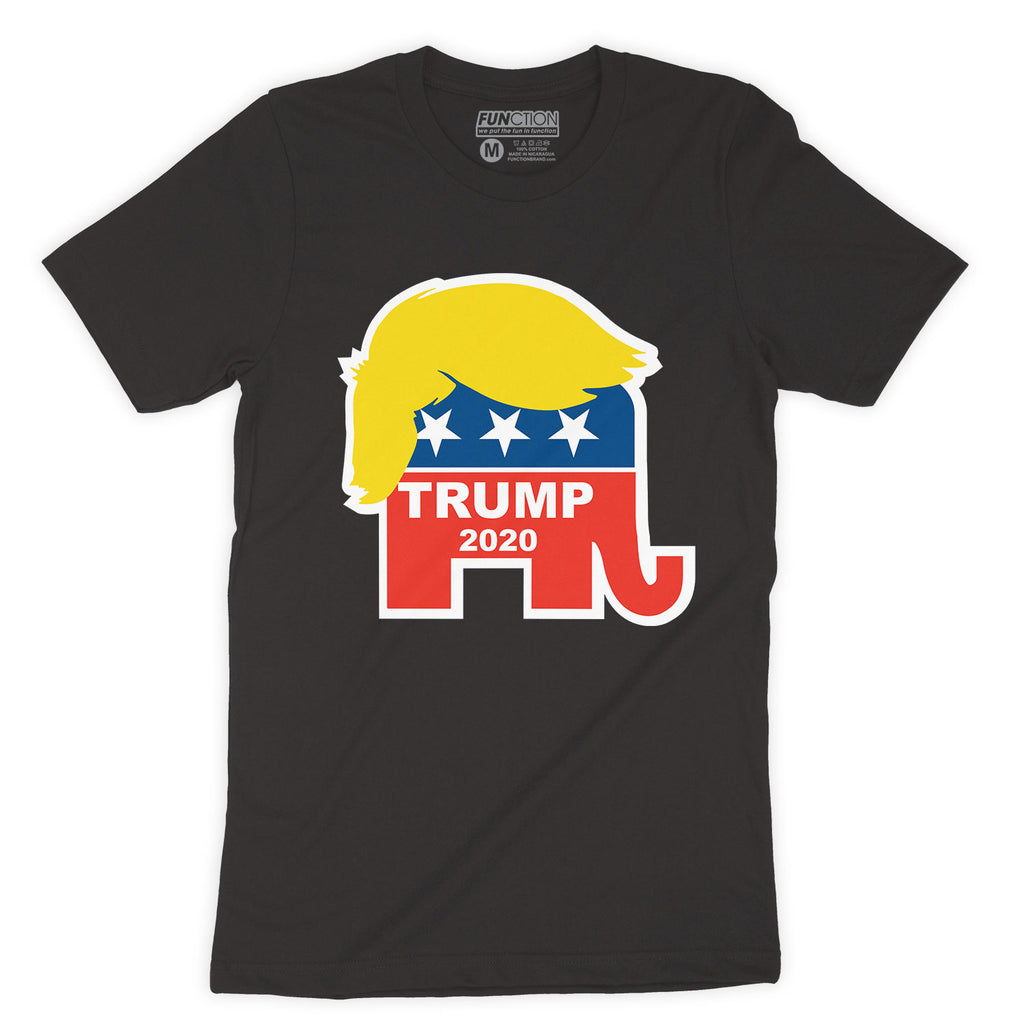 Function - Trump Hair Republican Elephant Fashion Unisex Crew Neck T-Shirt