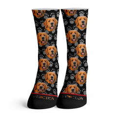 Function - Golden Retriever Dog Face Fashion Socks