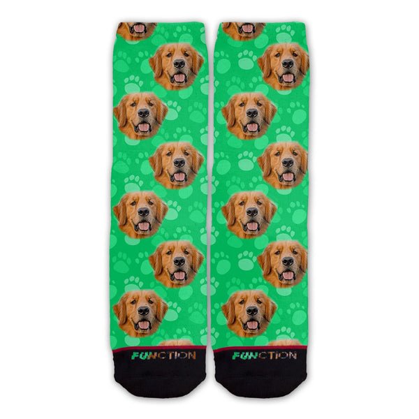 Function - Golden Retriever Dog Face Fashion Socks