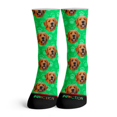Function - Golden Retriever Dog Face Fashion Socks