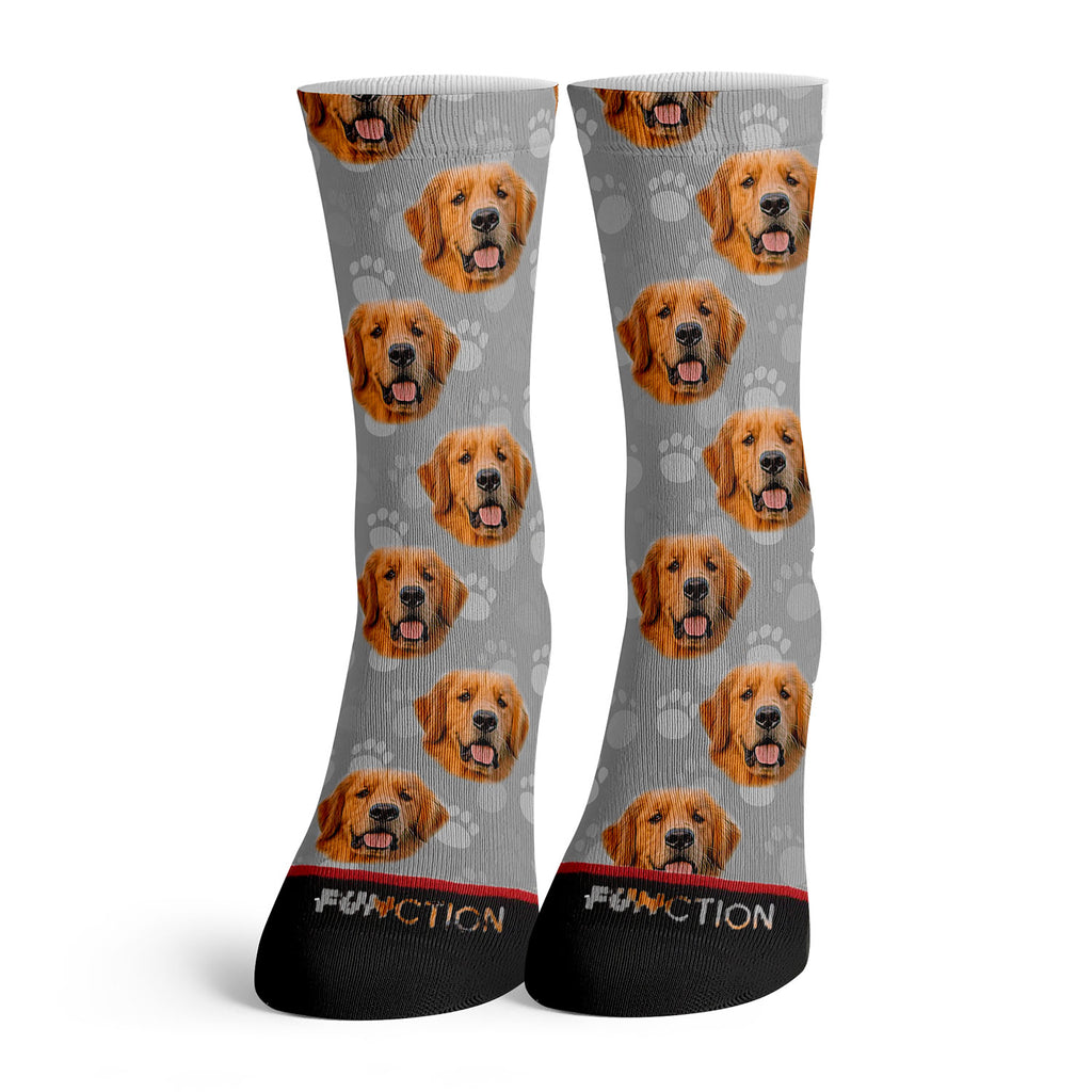 Function - Golden Retriever Dog Face Fashion Socks