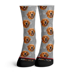 Function - Golden Retriever Dog Face Fashion Socks