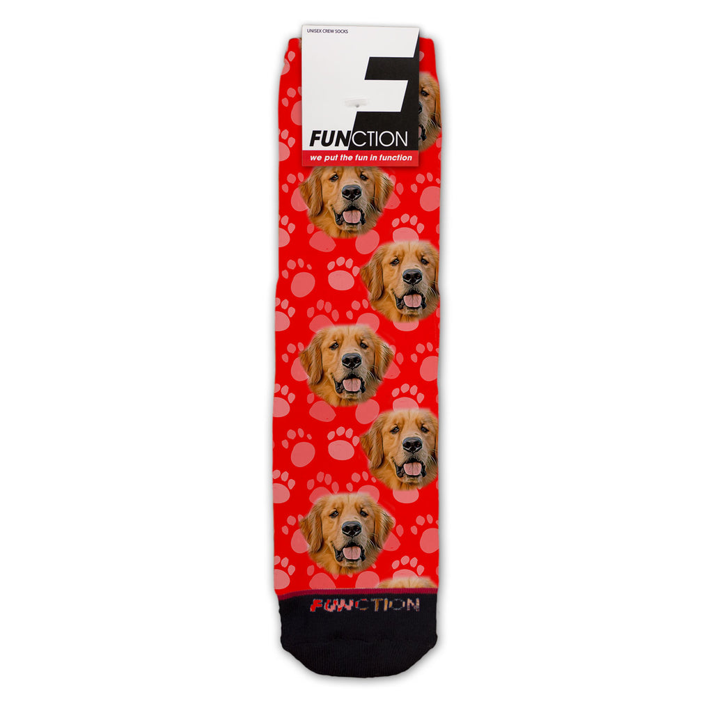 Function - Golden Retriever Dog Face Fashion Socks