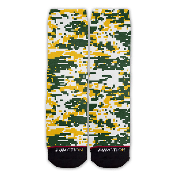 Function - Greenbay Football Team Digital Camo Fashion Socks