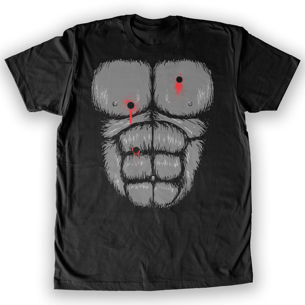 Function -  Harambe Gorilla Chest Costume Men's Fashion T-Shirt Black