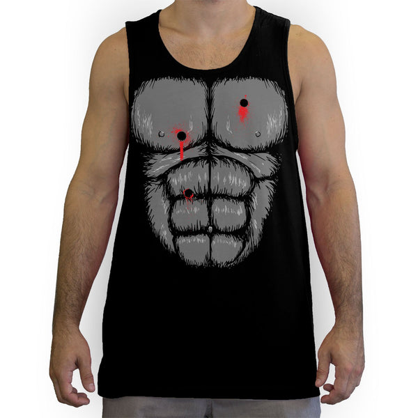 Function -  Harambe Gorilla Chest Costume Men's Fashion Tank Top Black