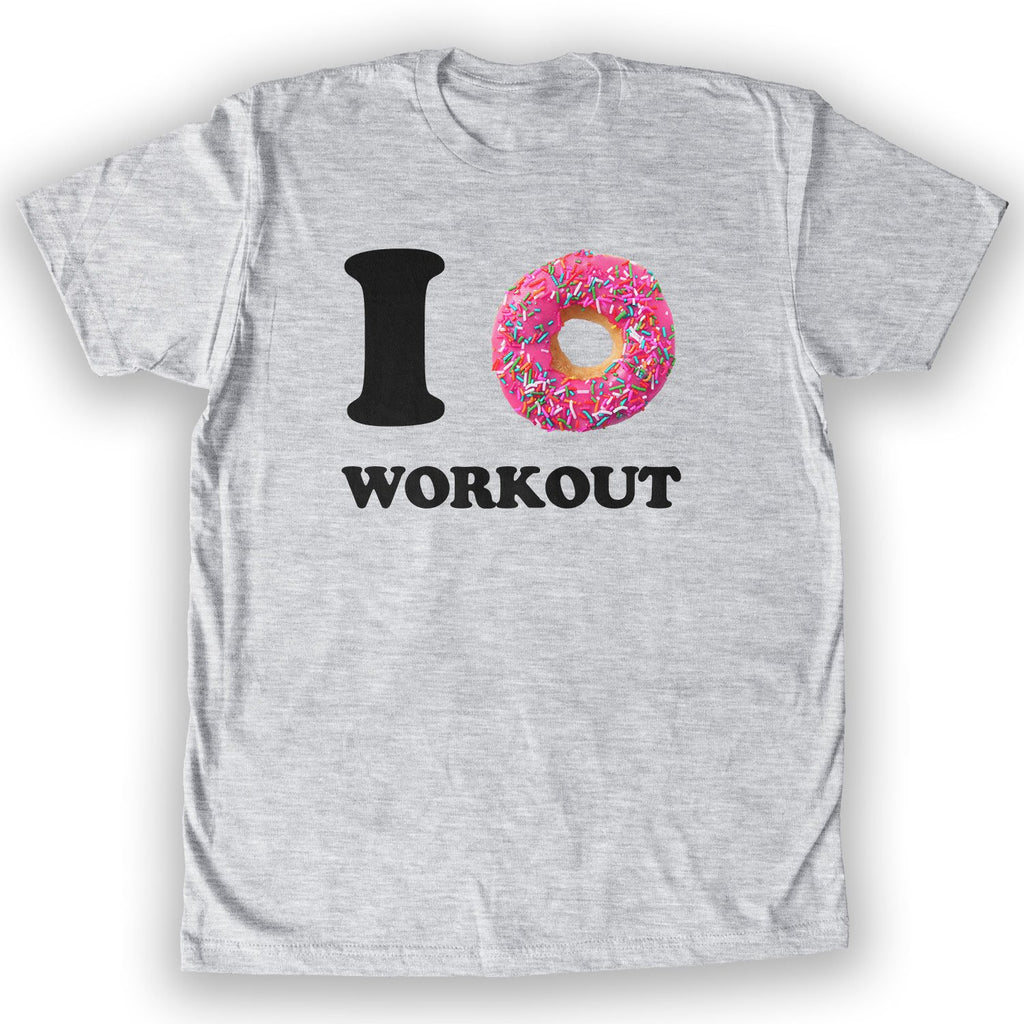 Function -  I Donut Work Out Men's Fashion T-Shirt Heather Grey