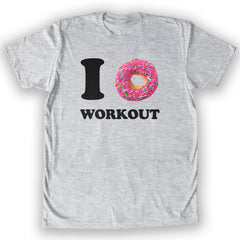 Function -  I Donut Work Out Men's Fashion T-Shirt Heather Grey