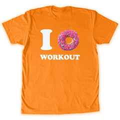 Function -  I Donut Work Out Men's Fashion T-Shirt Orange