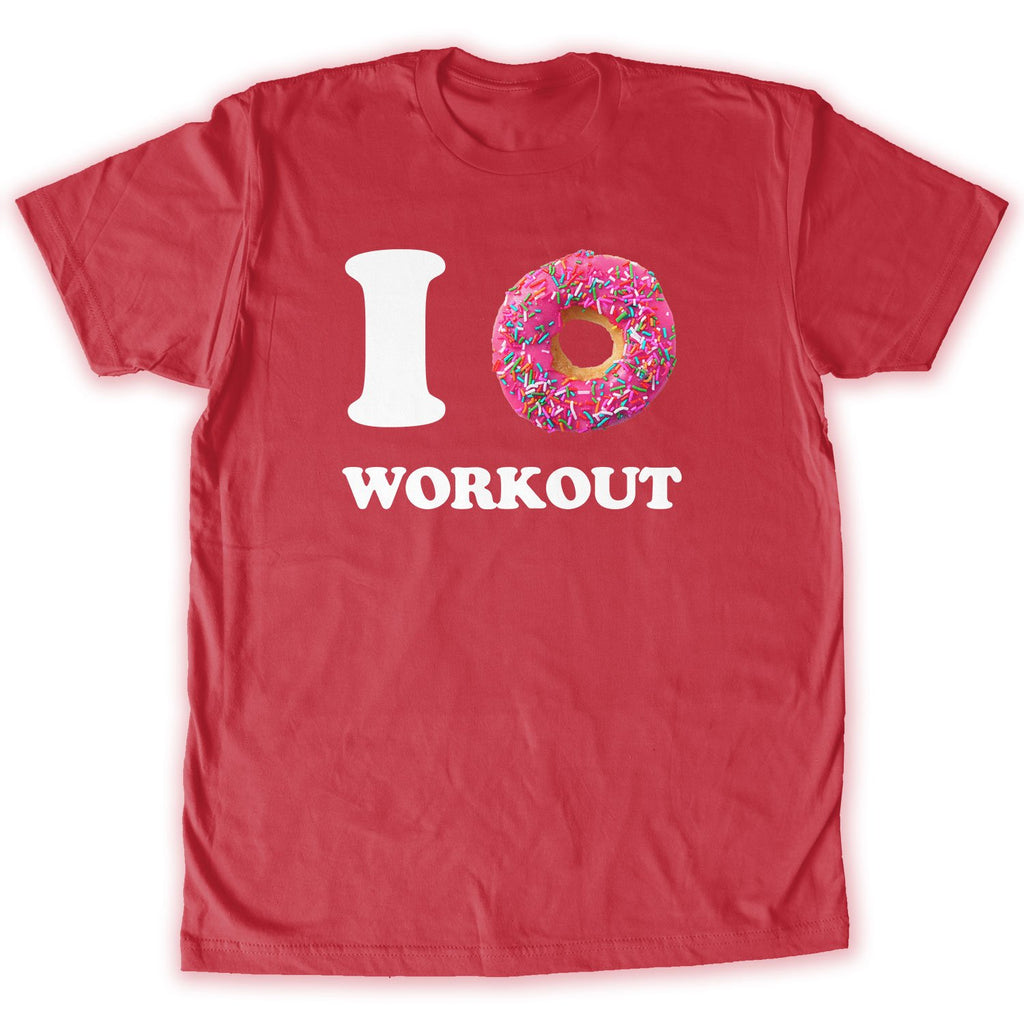Function -  I Donut Work Out Men's Fashion T-Shirt Red