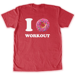 Function -  I Donut Work Out Men's Fashion T-Shirt Red