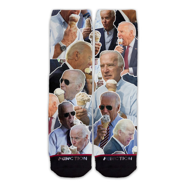 Function Joe Biden Ice Cream Collage Fashion Socks