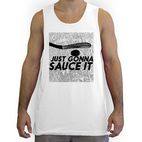 Function -  Just Gonna Sauce It Hockey Men's Fashion Tank Top
