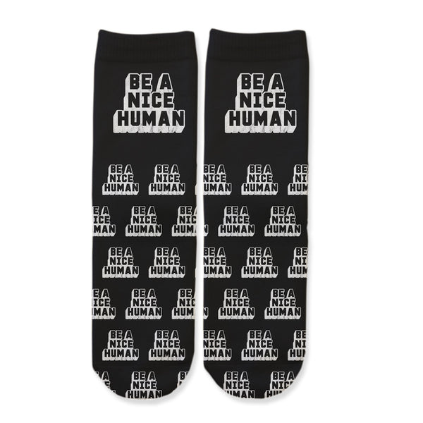 Function - Kids Be A Nice Human Fashion Socks