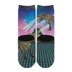 Function - Kids Laser T-Rex 80's Printed Socks