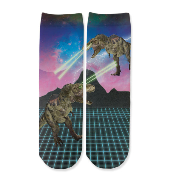 Function - Kids Laser T-Rex 80's Printed Socks