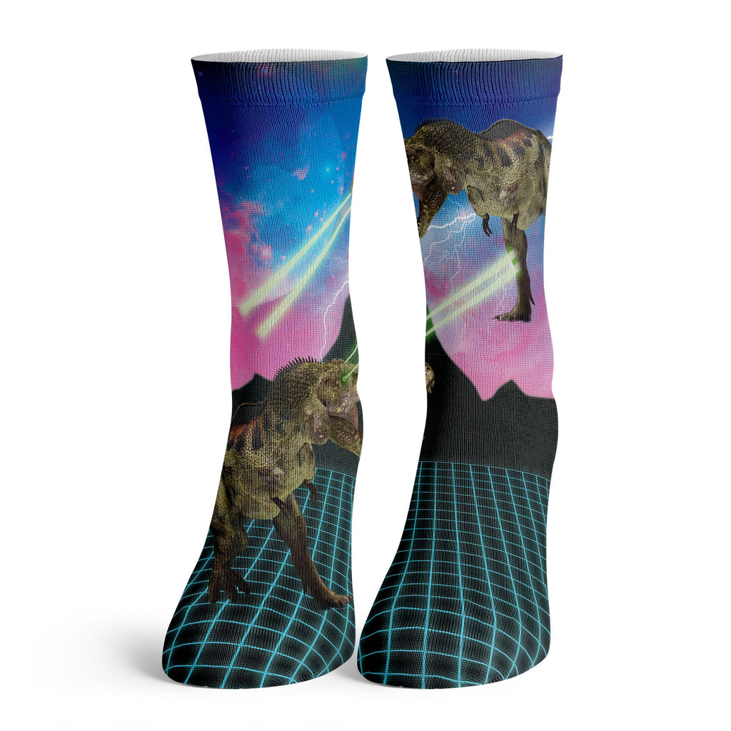 Function - Kids Laser T-Rex 80's Printed Socks
